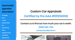 Desktop Screenshot of customcarappraisals.com